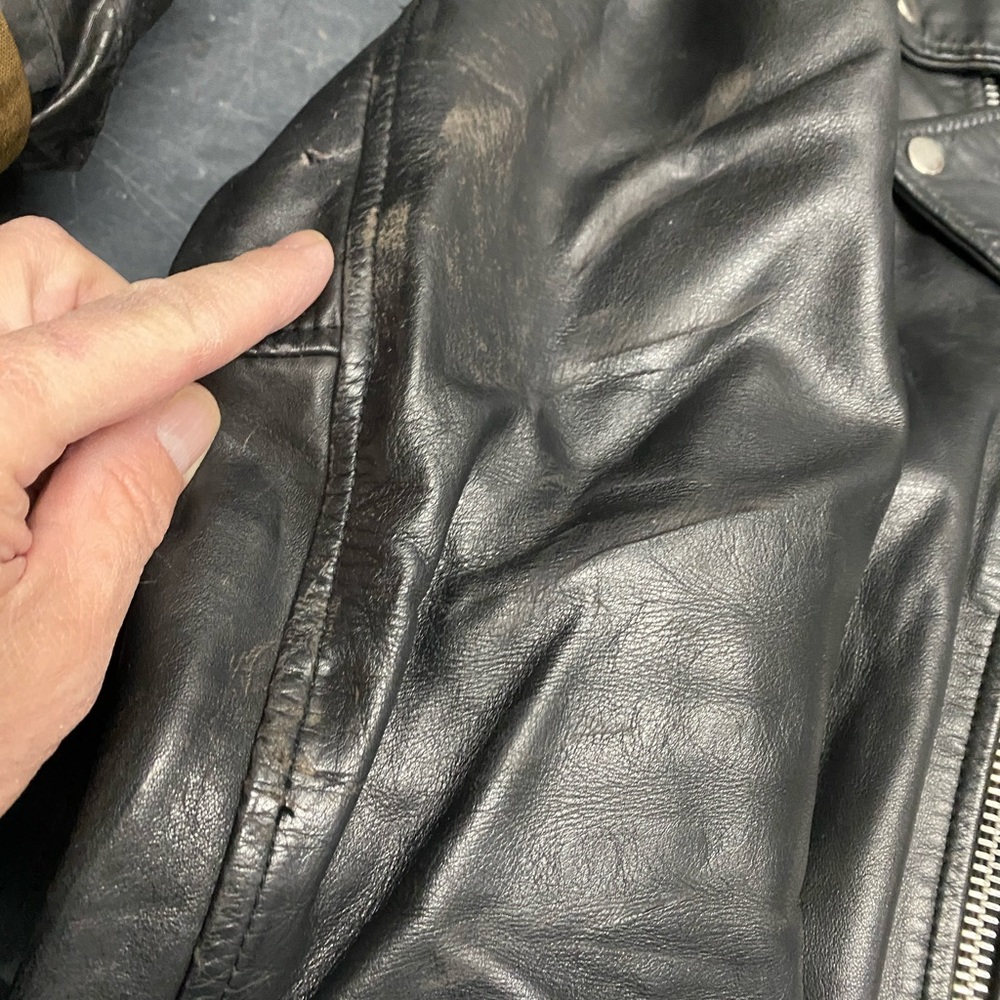 Vintage 70’s Berman’s NYC Leather Motorcycle Jacket - Picture 5 of 16